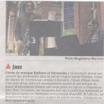 article concert des professeurs 2013 rythmes et harmonies